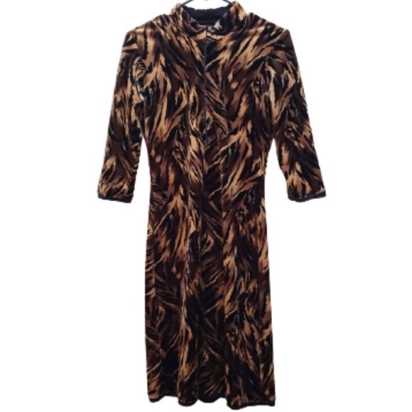 Betsey Johnson Dresses & Skirts - Betsey Johnson Vintage 90s Velvet Tiger Dress
